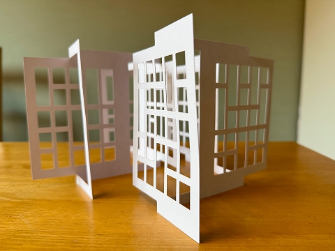 cut and fold pop-up abstract windows